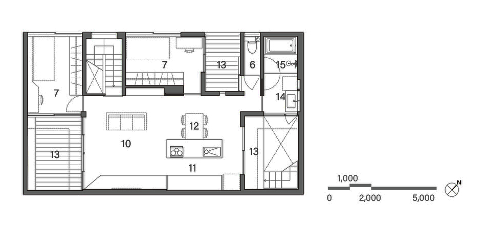 denah rumah minimalis tiga kamar tidur garage house