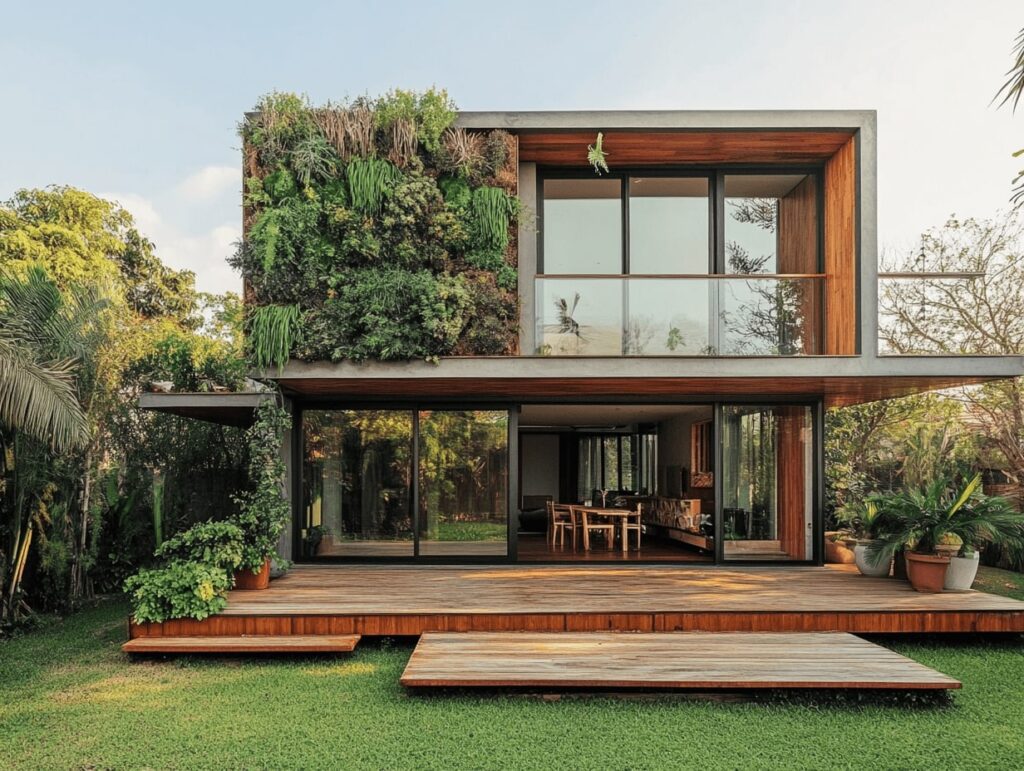 rumah kayu minimalis modern