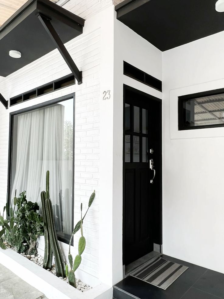 model rumah pintu utama menghadap samping