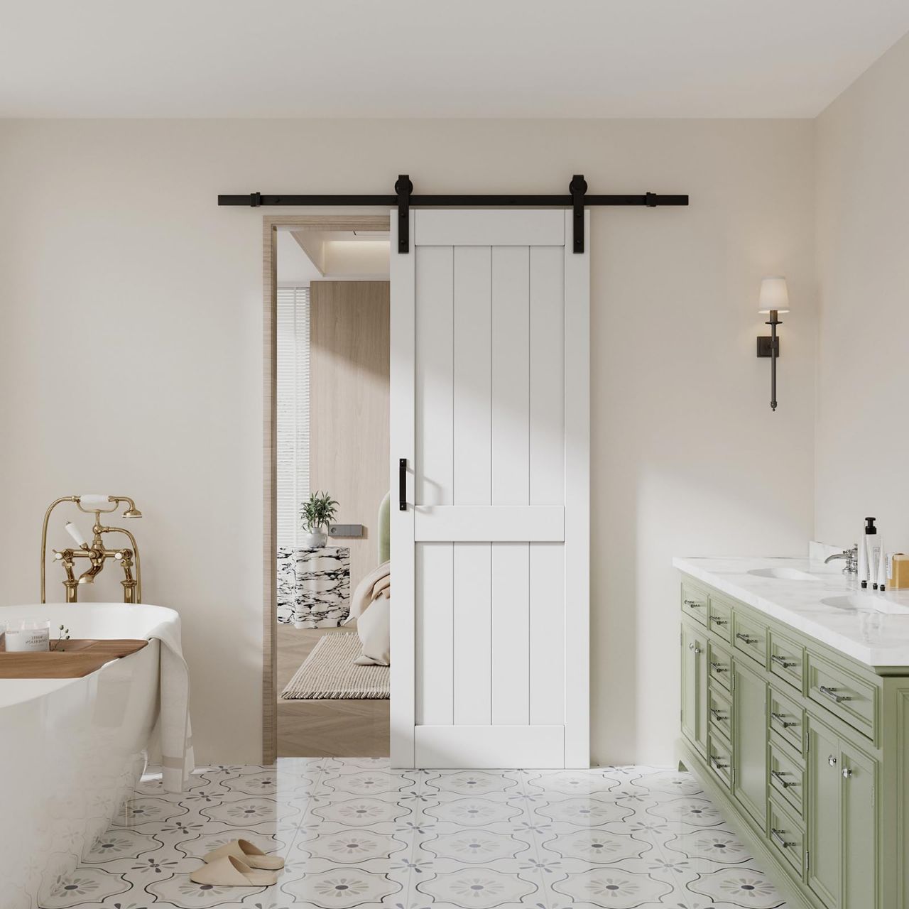 pintu kamar mandi aesthetic 