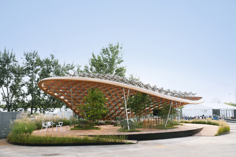 living garden pavilion oleh mad architects / chunhui zhao