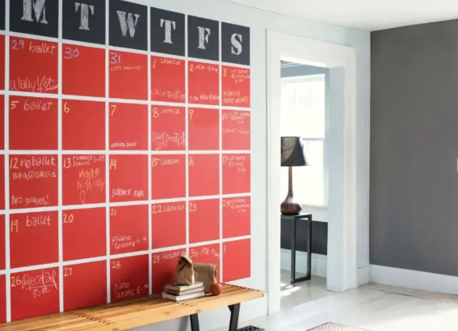 motif cat tembok kotak