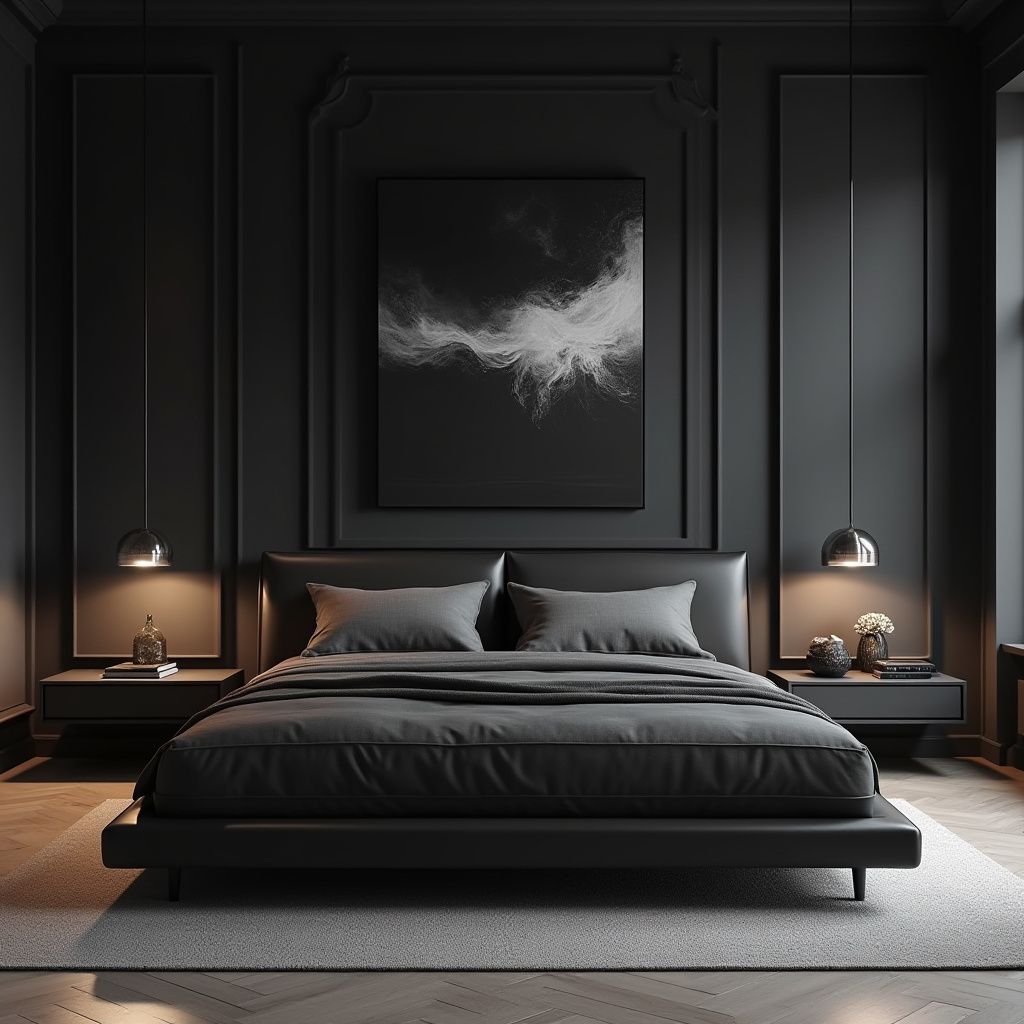cat kamar aesthetic cowok