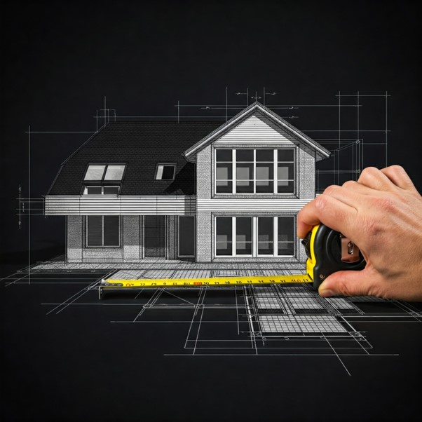 cara menghitung luas bangunan