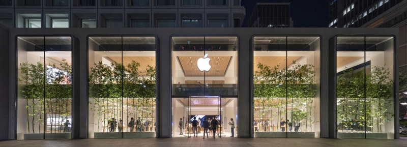 Apple Shop Tree Perpaduan Apple dan Foster + Partners di Tokyo
