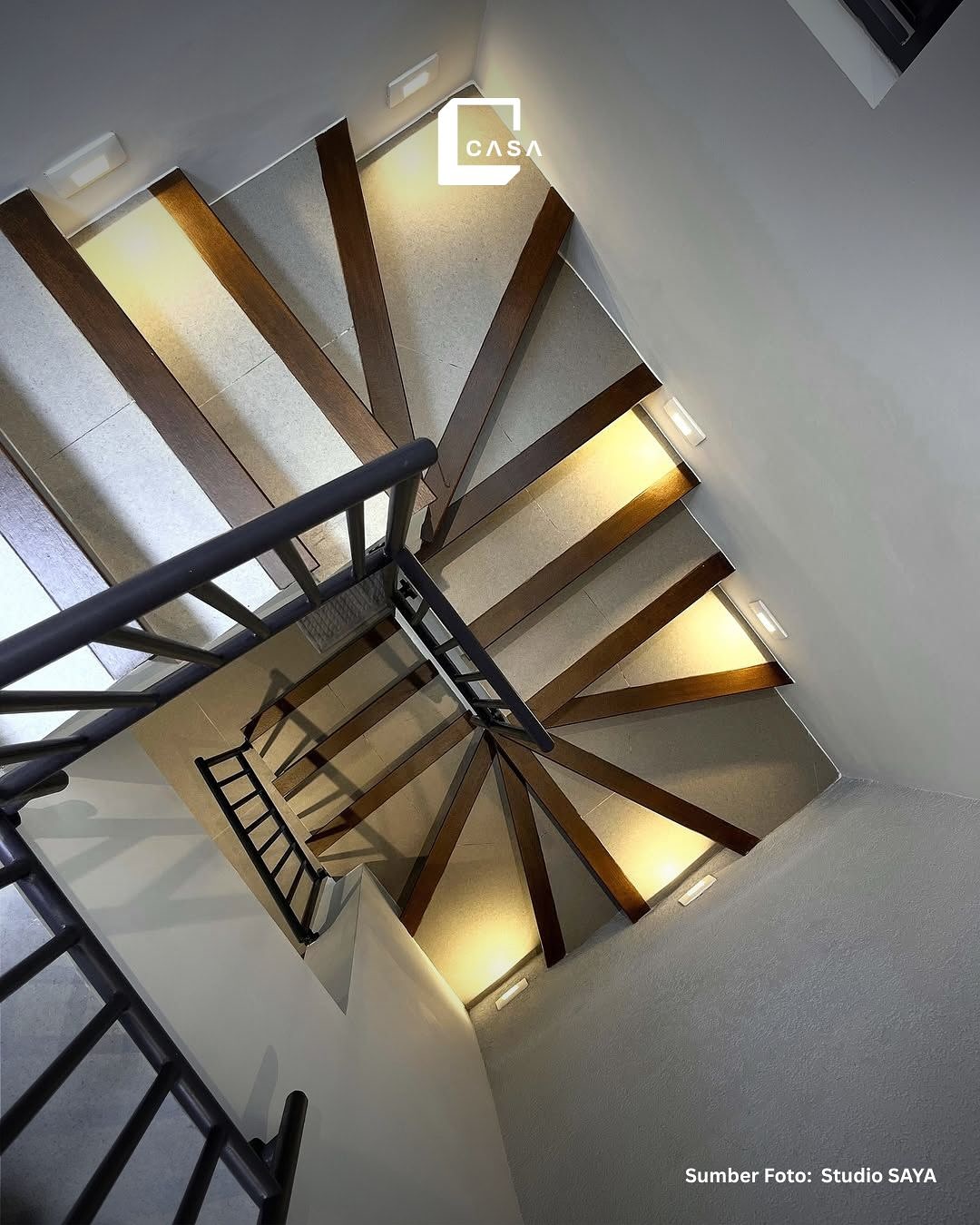 posisi tangga rumah minimalis