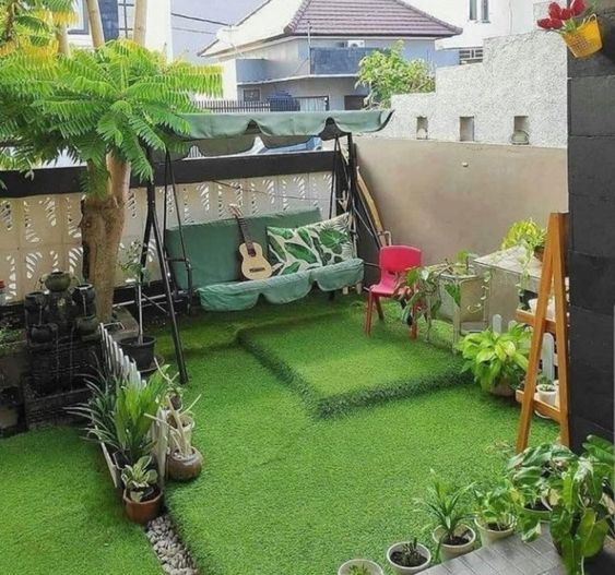 taman minimalis belakang rumah