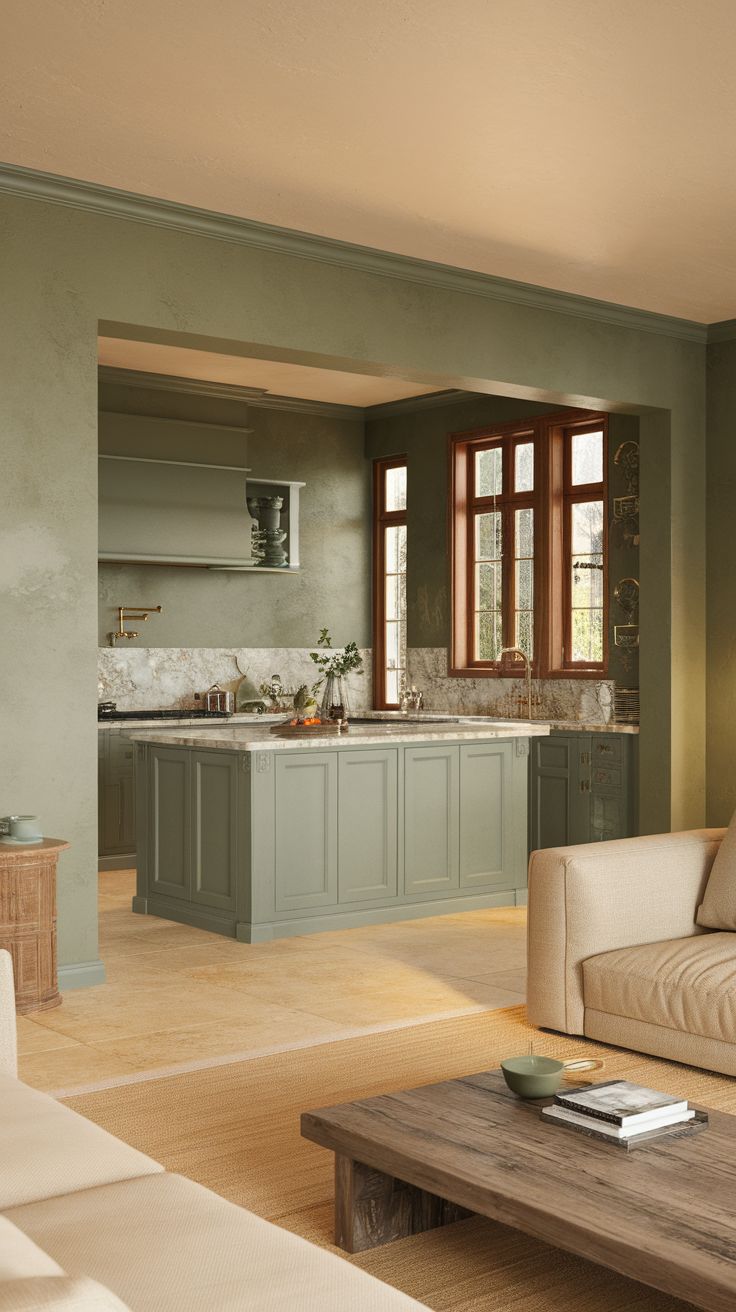 kombinasi warna hijau sage