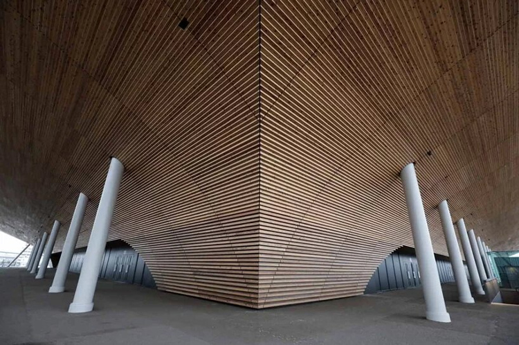 bangunan atap kayu terbesar di dunia kini ada di jepang