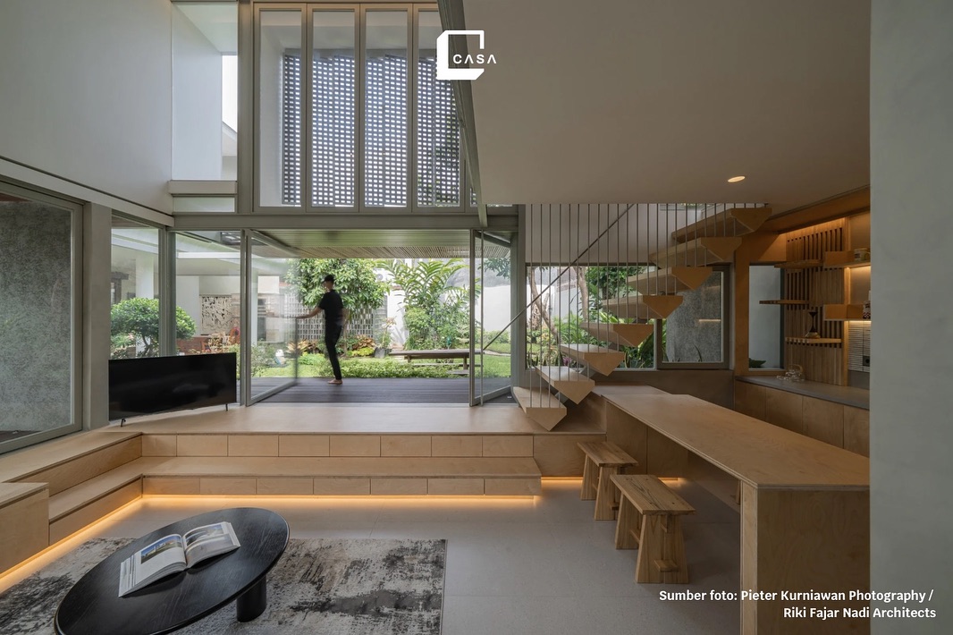 posisi tangga rumah minimalis