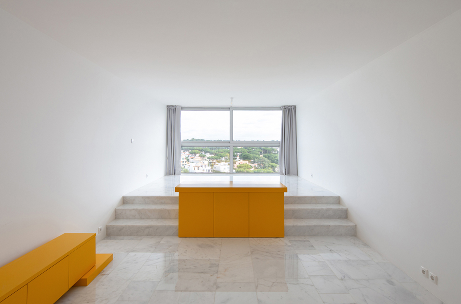 cerahkan apartemen minimalis 30m2 pakai warna kuning / alexander bogorodskiy / corpo atelier 5