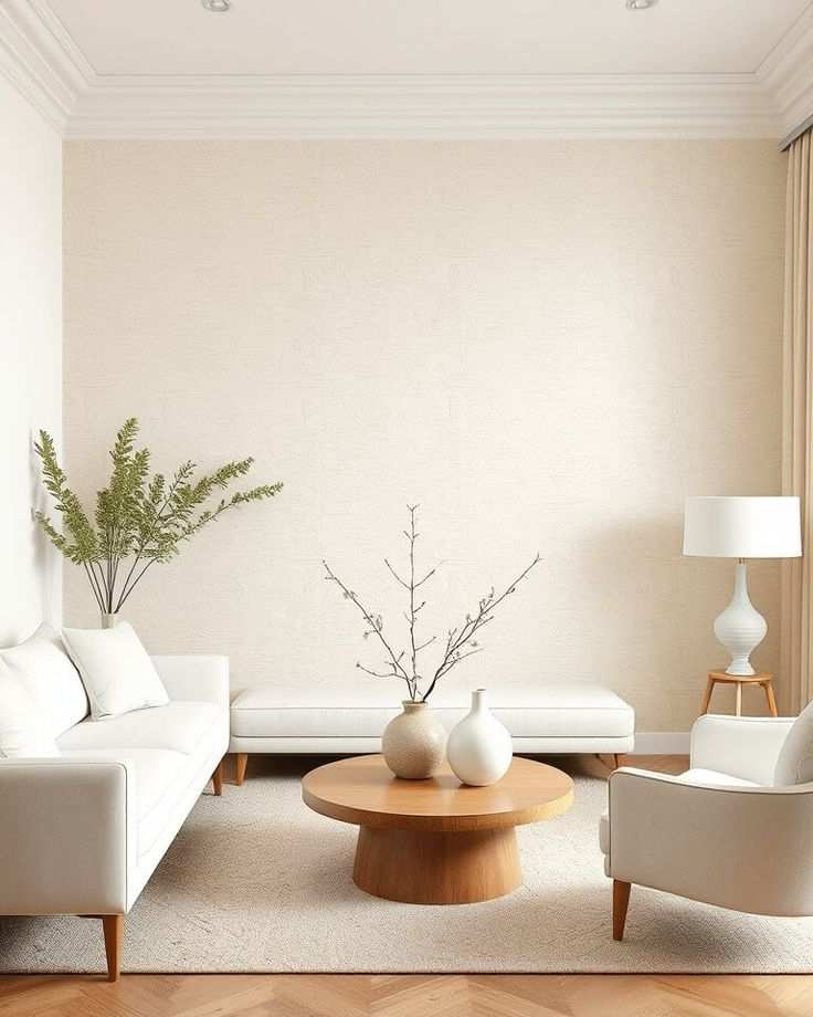 cat rumah warna cream muda