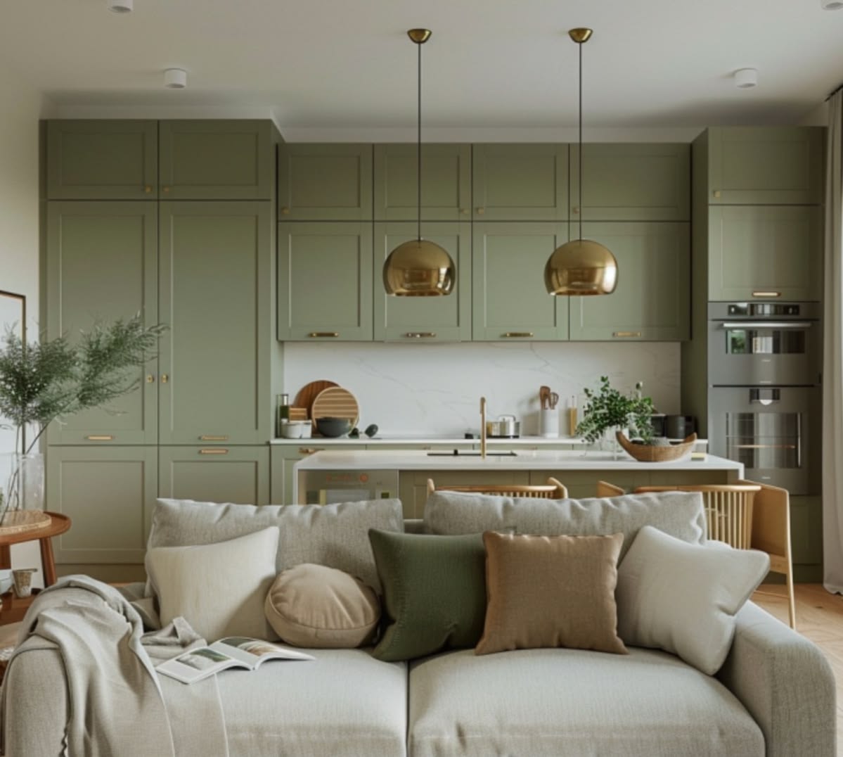 kombinasi warna hijau sage