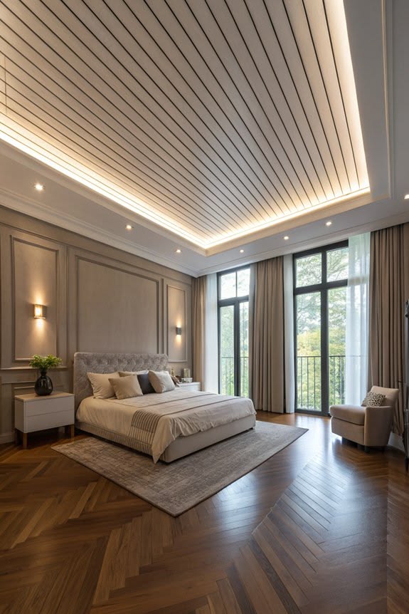 model plafon pvc kamar tidur minimalis