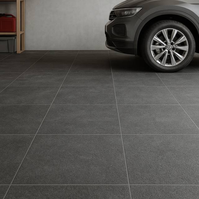 keramik garasi mobil mewah