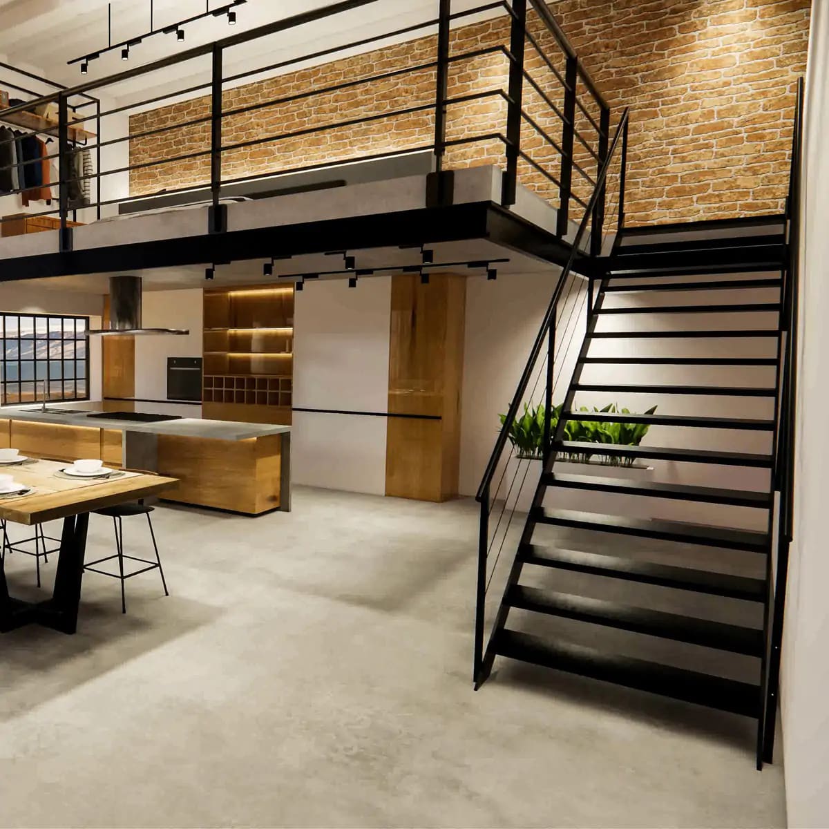 ukuran tangga minimalis untuk rumah kecil