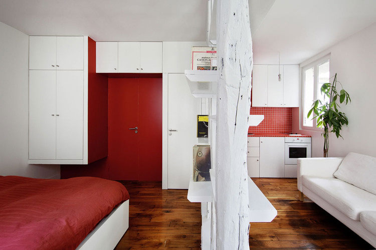 Apartemen Studio Mungil by SWAN Architects
