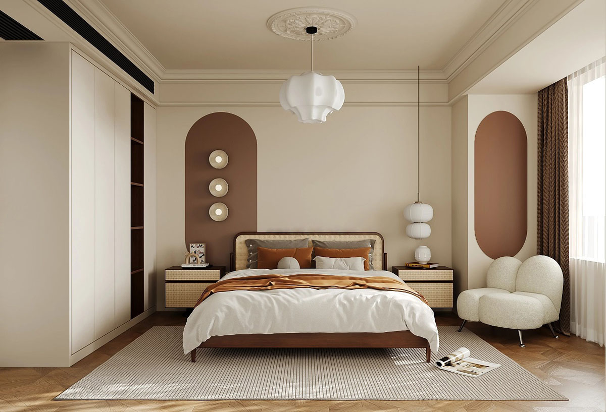 cat rumah warna cream muda