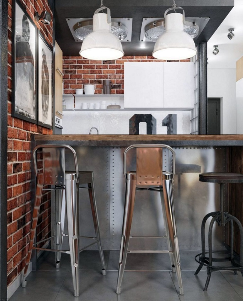inspirasi desain dapur minimalis ukuran 2x2 casa indonesia