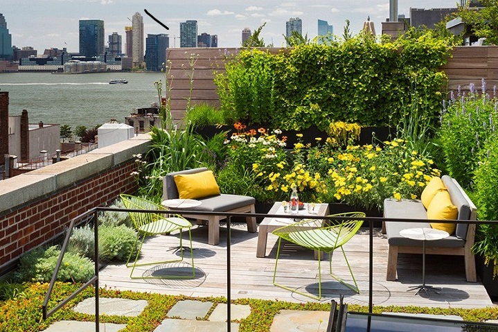 10 Tips Membuat Rooftop Garden Lengkap dengan Gambar