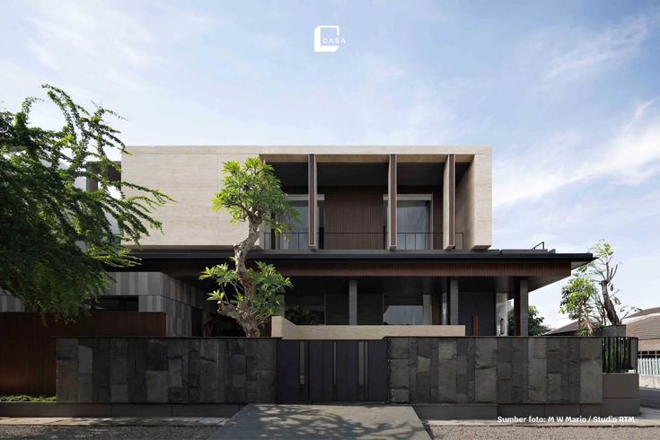 6 Model Pagar Batu Alam Cantik untuk Rumah Modern