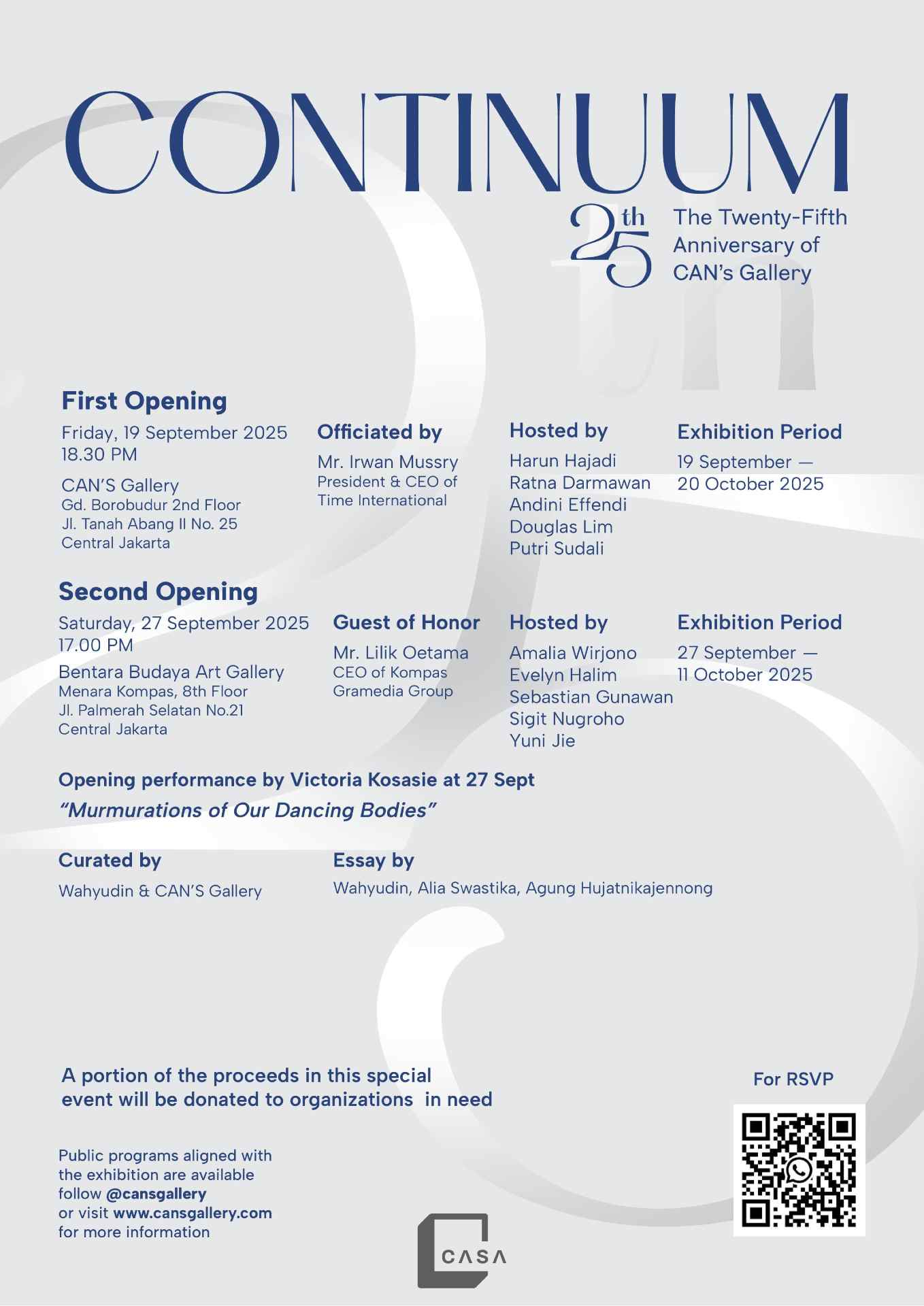 The 25th Anniversary of CAN's Gallery