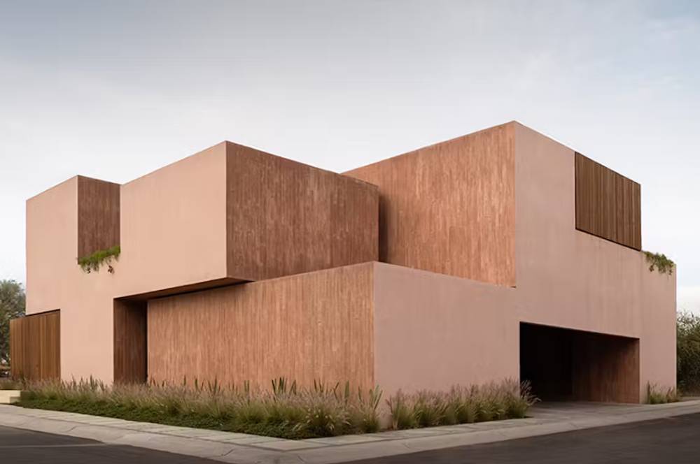 Arsitektur Brutalisme: Beton Pink Bersusun Seperti Tetris