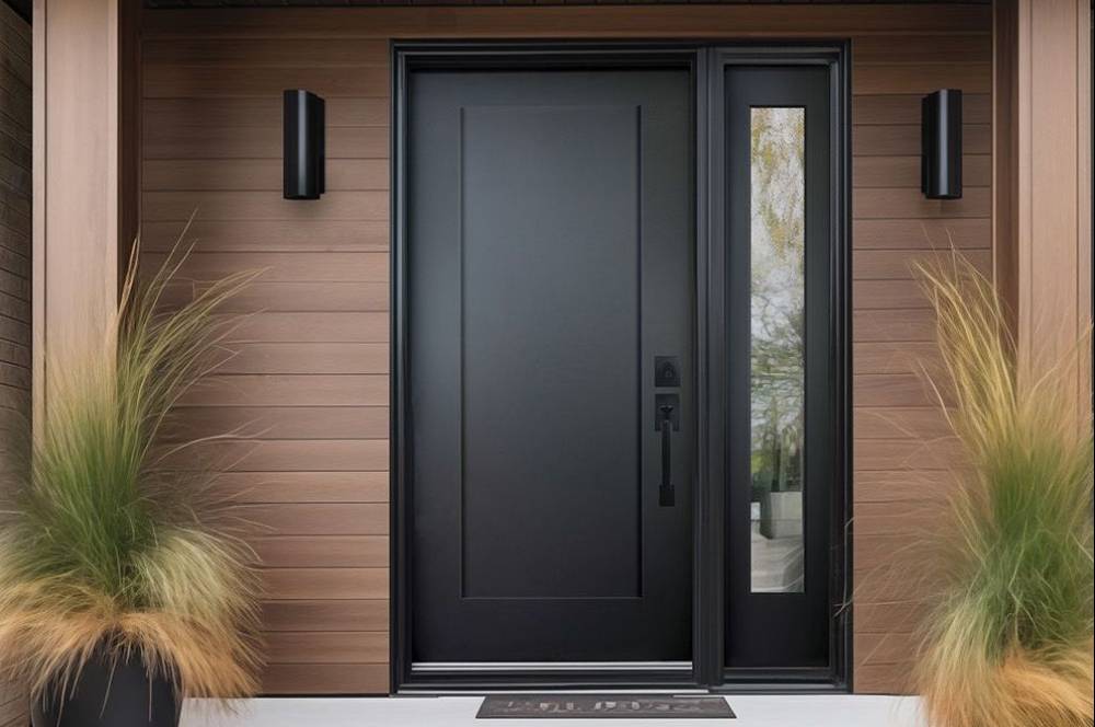 Minimalis! 5 Inspirasi Model Pintu Aluminium 1 Pintu