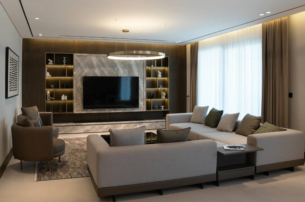 HPL vs PVC: Tentukan Backdrop TV Minimalis Mewah untuk Anda!