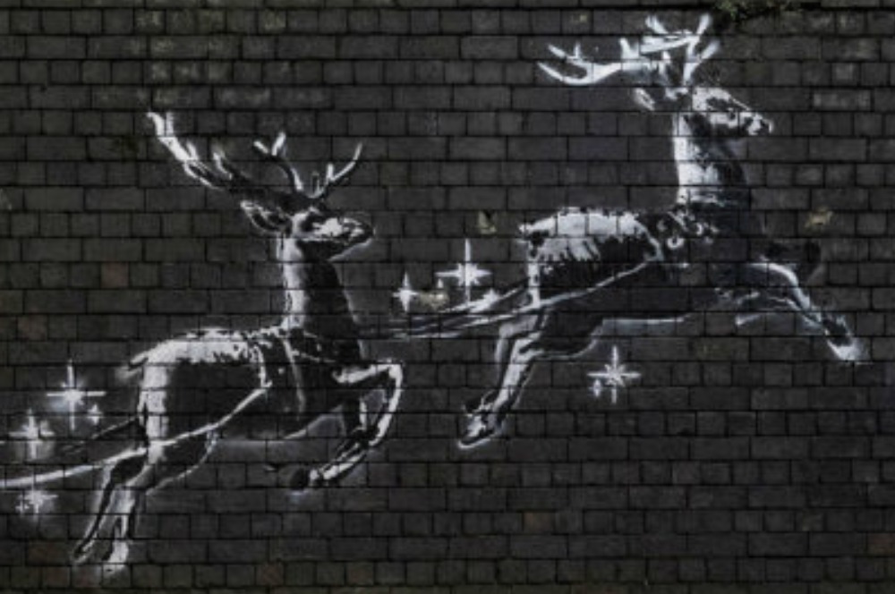 Banksy Ciptakan Mural Natal untuk Tuna Wisma