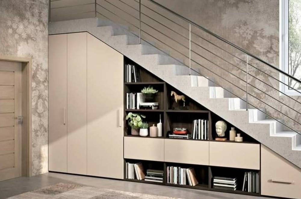 5 Inspirasi Desain Lemari Bawah Tangga HPL yang Menarik!