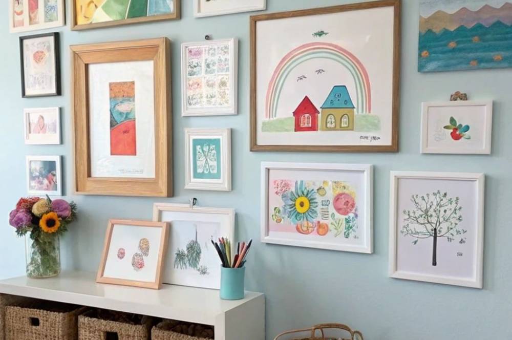 6 Cara Kreatif Memajang Karya Anak di Rumah