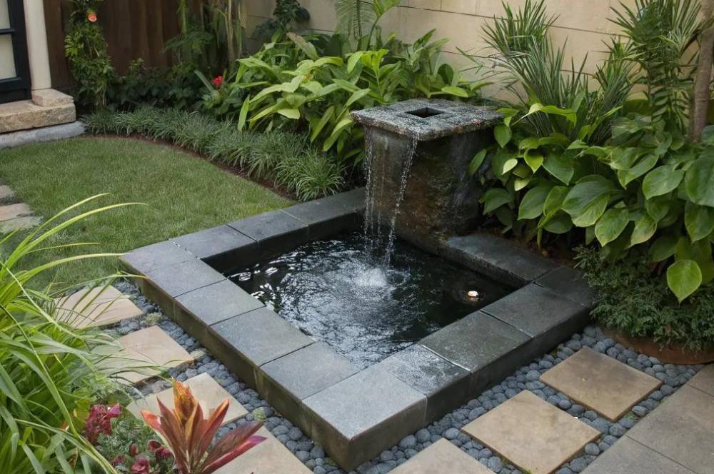 6 Model Air Mancur Taman Kecil yang Bikin Rumah Lebih Asri