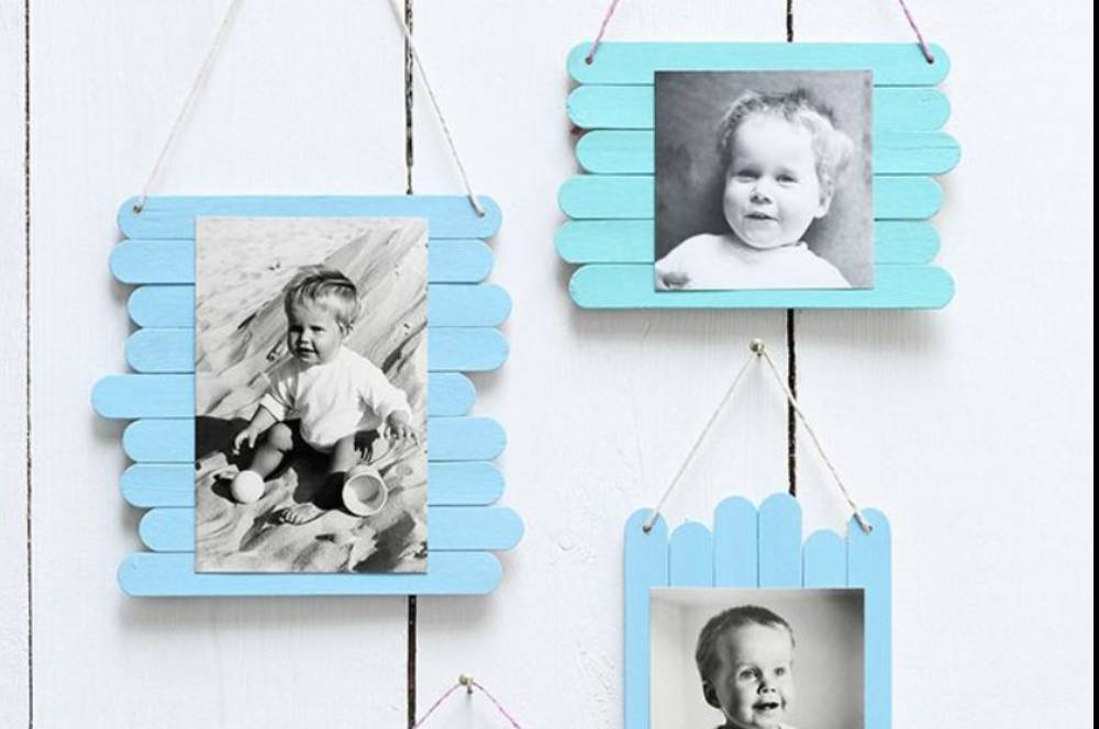 Dekorasi Murah Meriah! Bingkai Foto Stik Es Krim yang Cantik