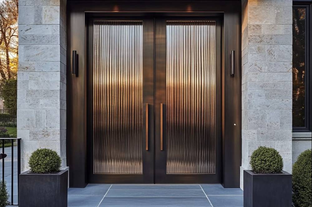 Inspirasi Lengkap! Pintu Depan Rumah 2 Pintu Modern