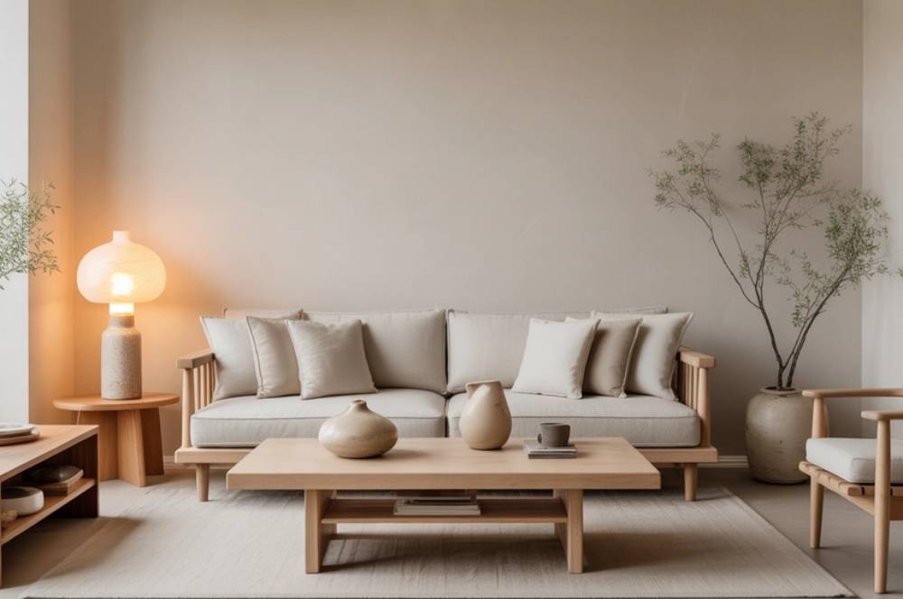 Hangat! 7 Gaya Cat Rumah Warna Cream Muda