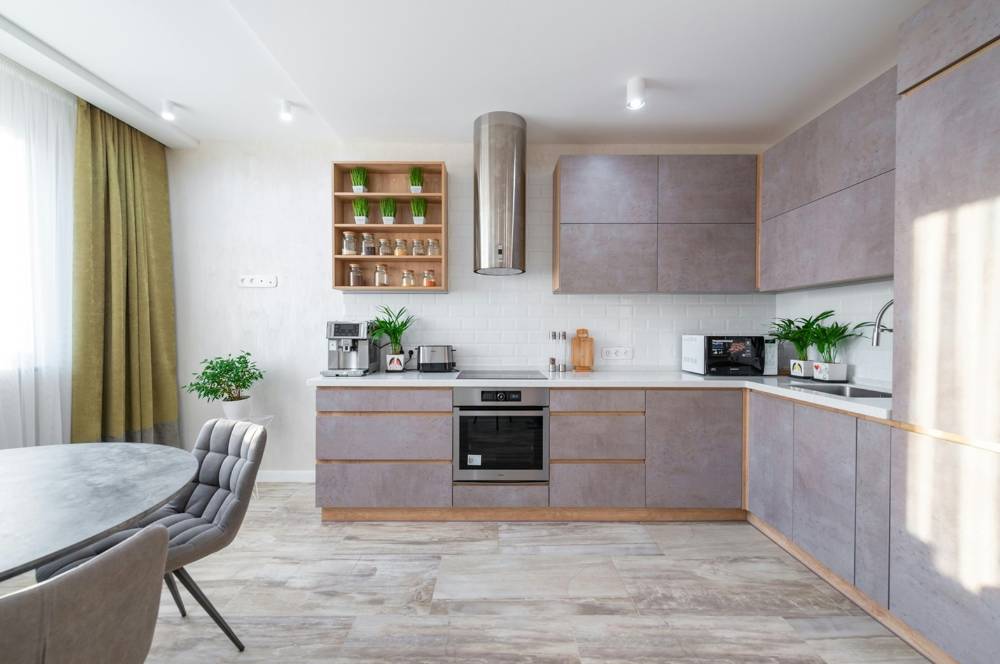 7 Desain Meja Dapur Cor L Solusi Awet dan Hemat Ruang 