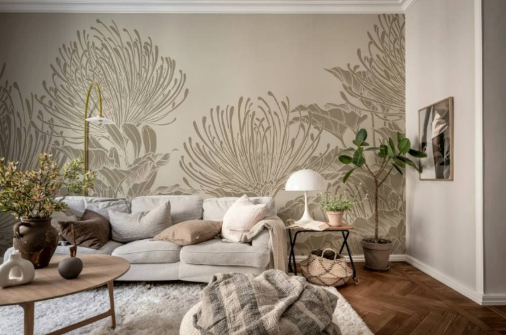 6 Ide Wallpaper Dinding untuk Ruang Tamu yang Estetik