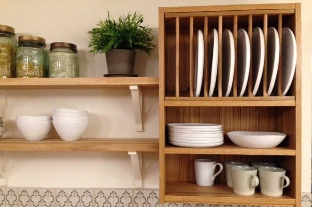 Inspiratif! 7 Ide Rak Dapur Minimalis Tempel Dinding Estetis