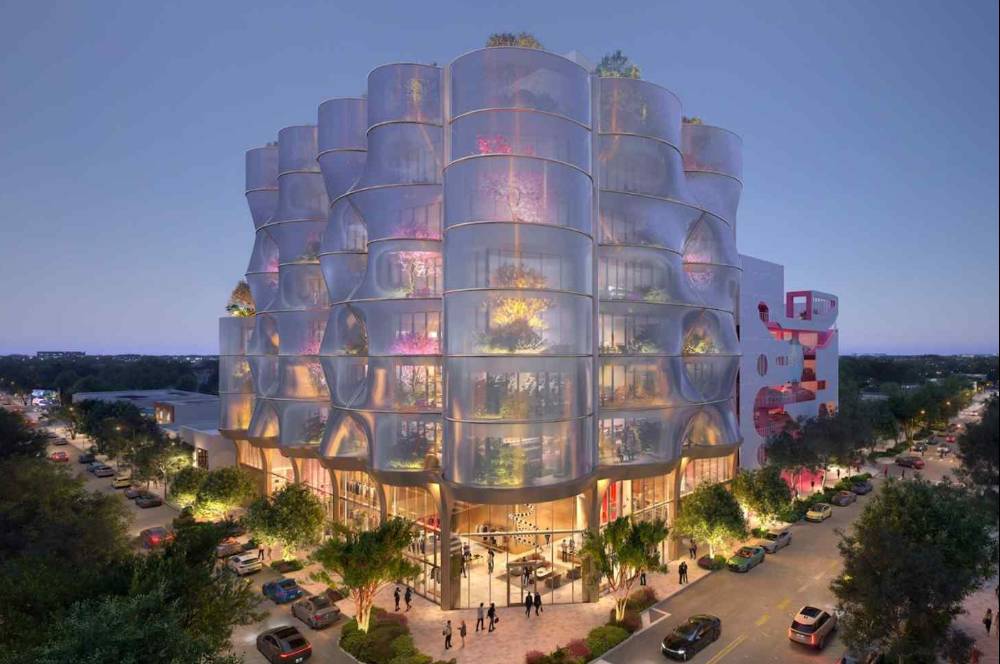Snøhetta Buat Gedung Miami Tampil Seperti Diselimuti Jaring