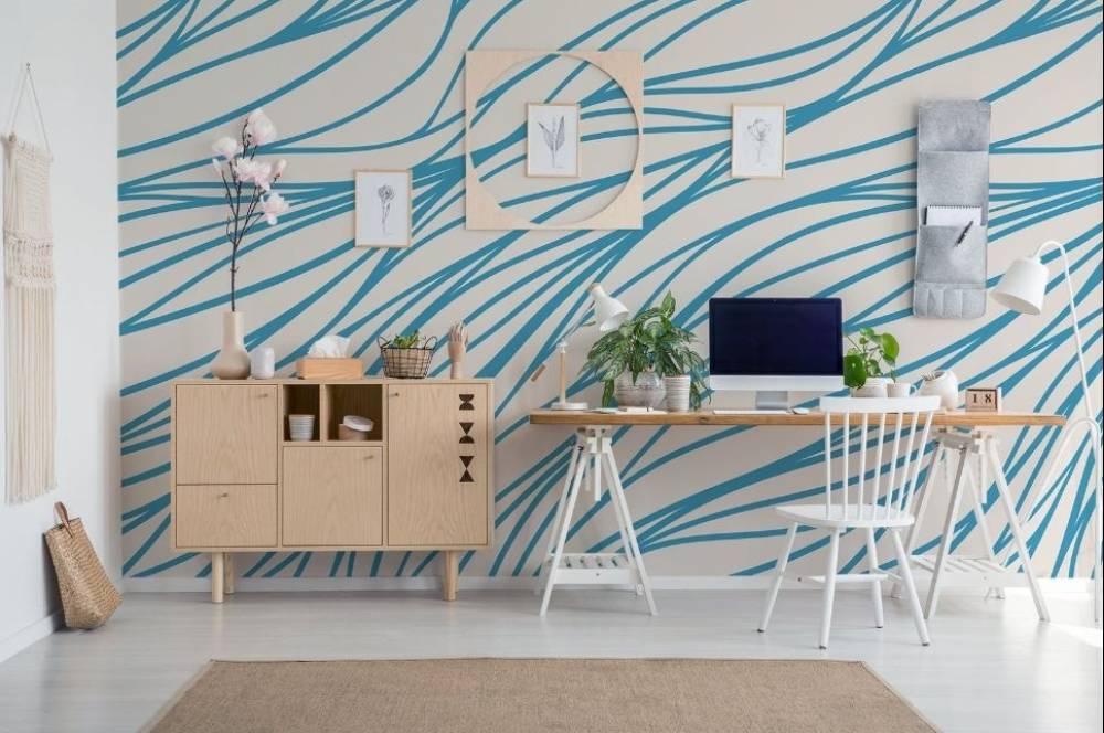 Motif Cat Dinding 2 Warna, Inspirasi Rumah Idaman Anda