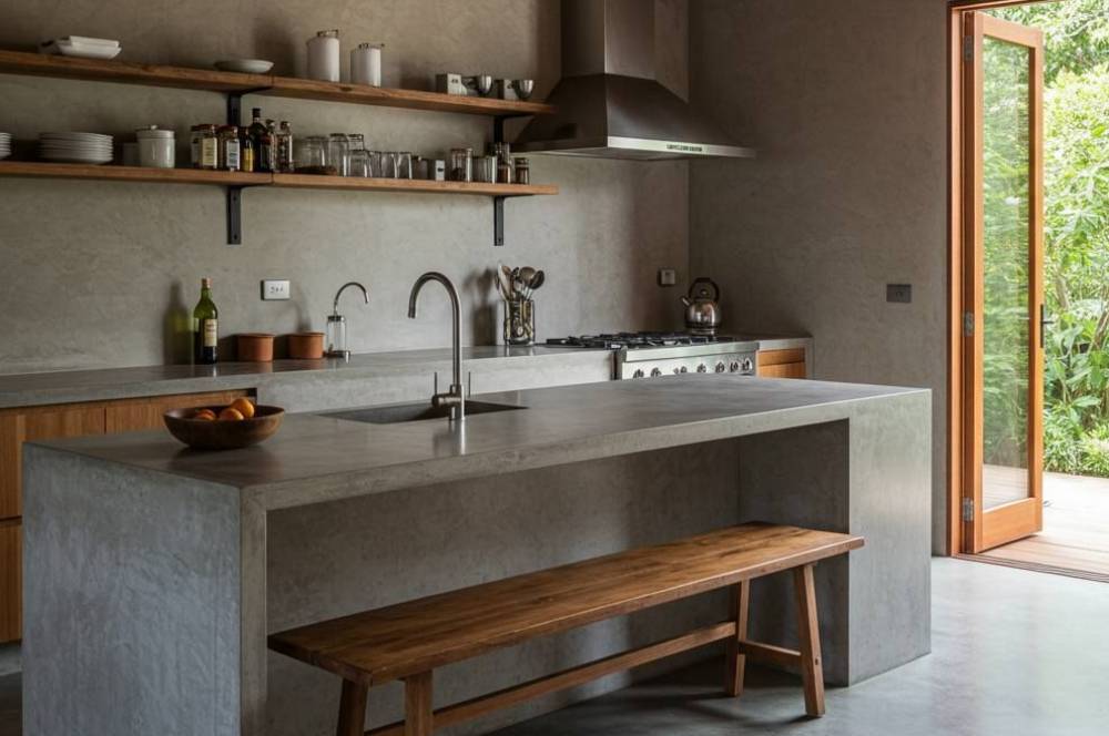 Ukuran Meja Dapur Cor Minimalis: Panduan untuk Dapur Nyaman