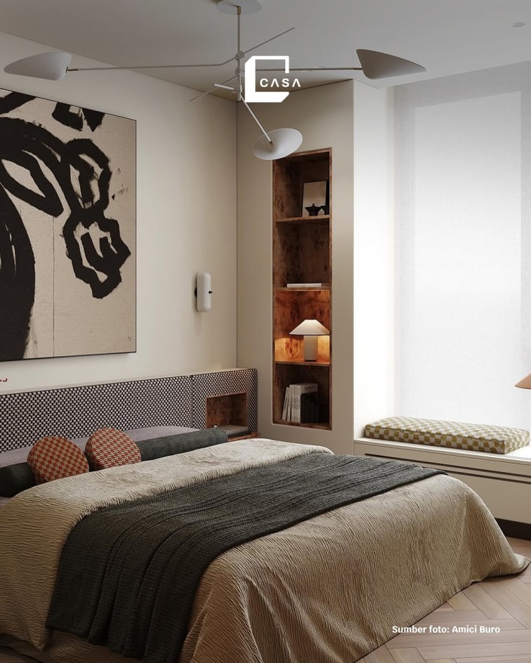 6 Desain Headboard Kamar Minimalis, Simpel & Elegan!