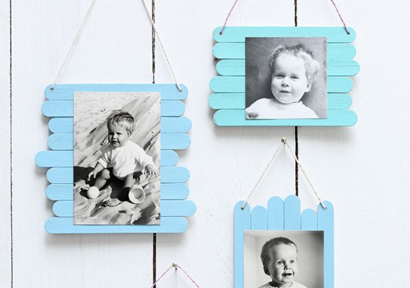 Dekorasi Murah Meriah! Bingkai Foto Stik Es Krim yang Cantik