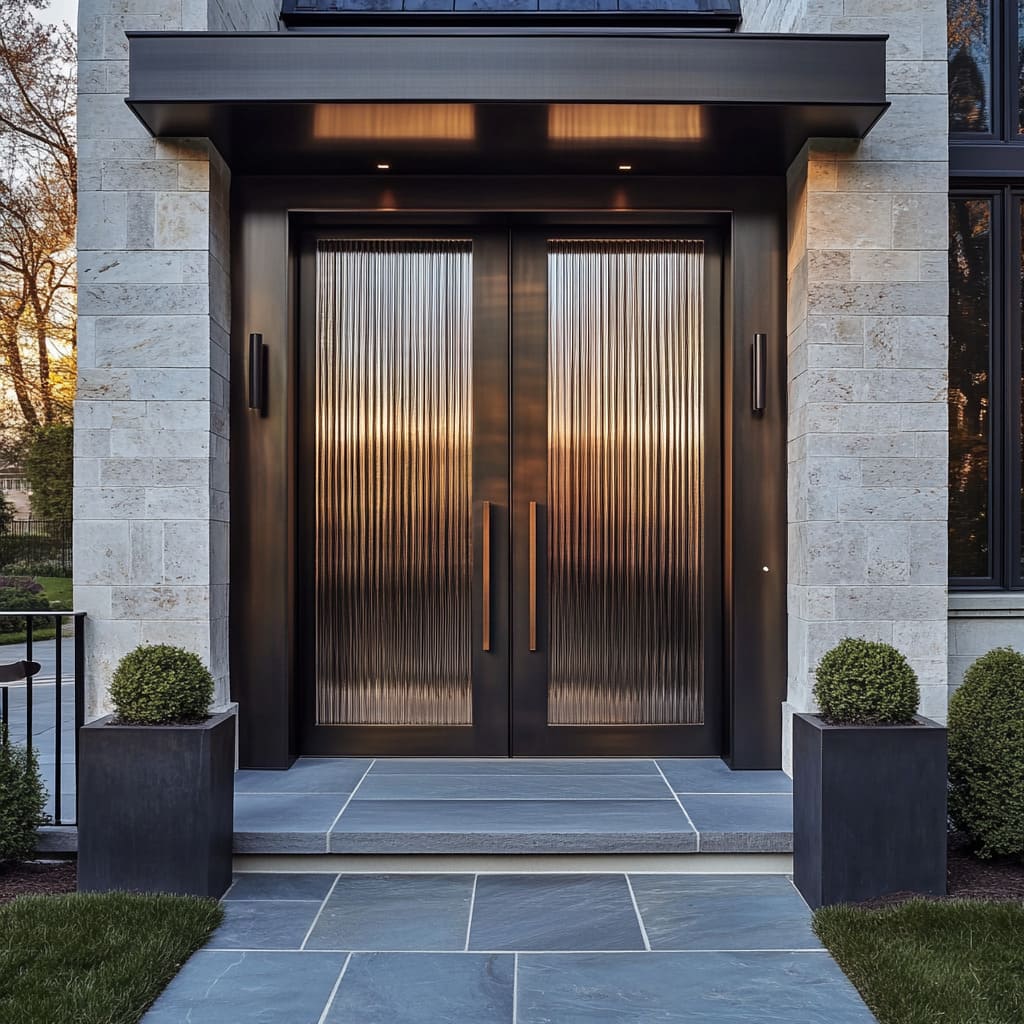 Inspirasi Lengkap! Pintu Depan Rumah 2 Pintu Modern