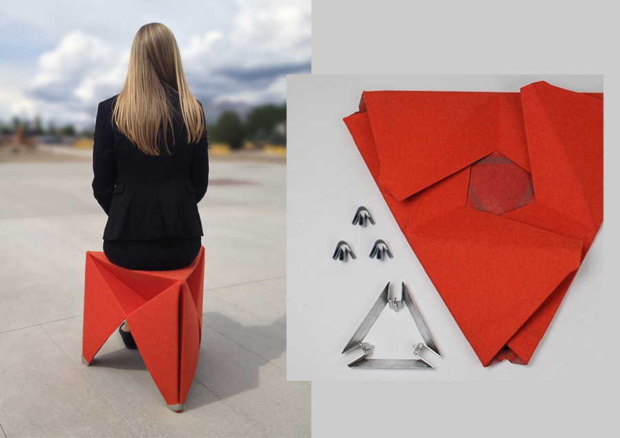Kursi Lipat Terinspirasi dari Origami Agar Travel Aman