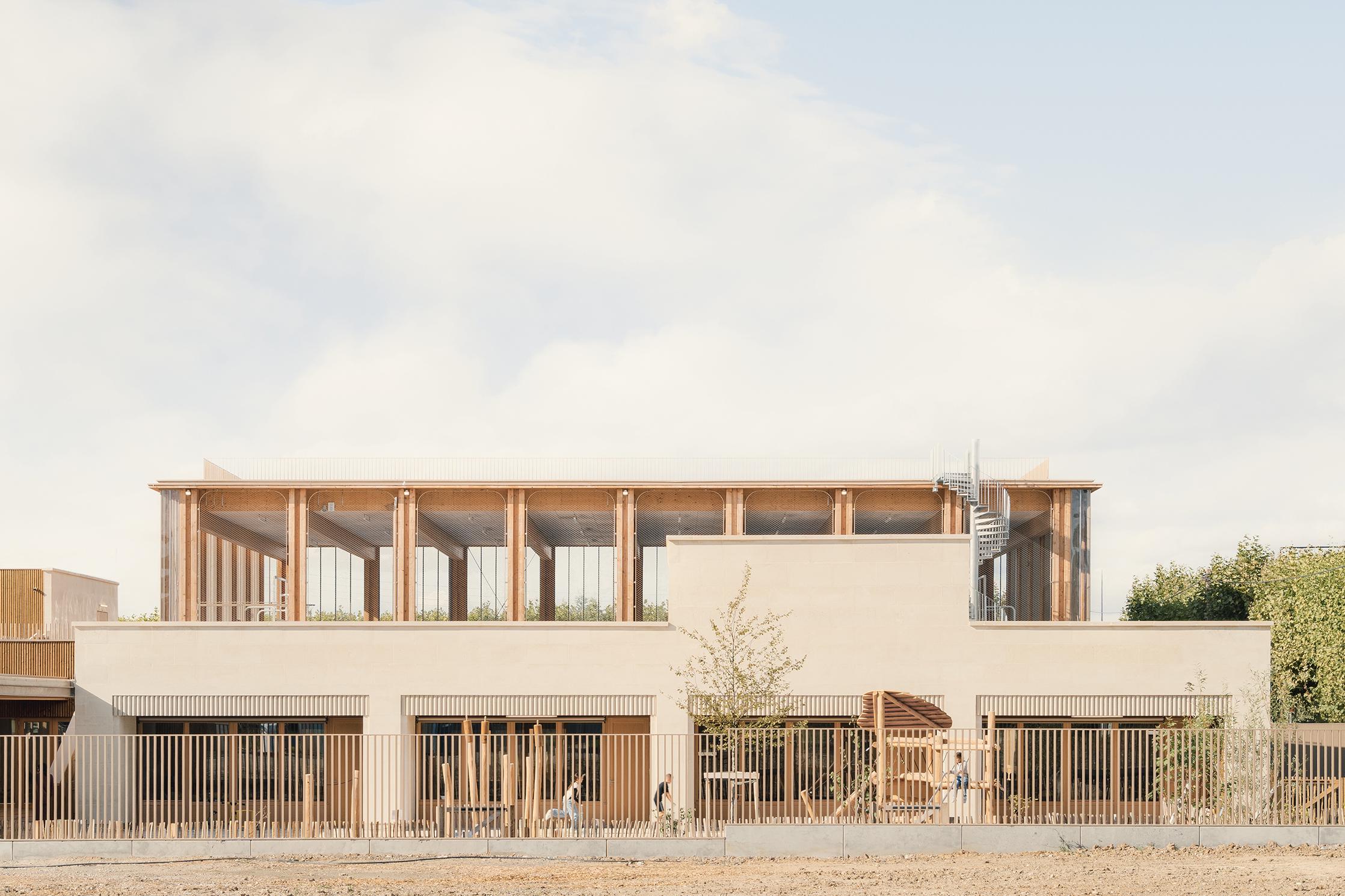 Intip Kehebatan Desain Sekolah Serba Kayu di Prancis