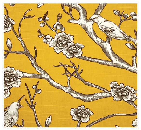 Citrine Vintage Blossom wallpaper dari Robert Allen Design