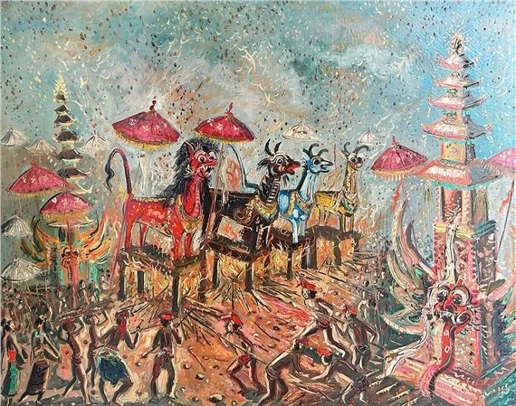 7 Contoh Lukisan Realisme Kegiatan Masyarakat Bali