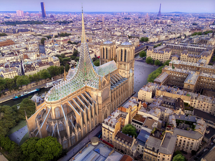 Notre Dame Terbakar! Ini 10 Ide Kreatif Wajah Barunya